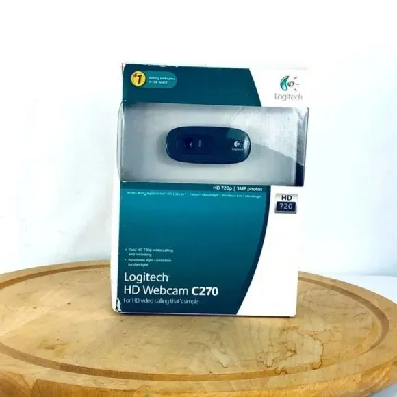 Webcam Logitech HD C270 - 1280x720 - USB 2.0 - Micro Intégré - Occasion